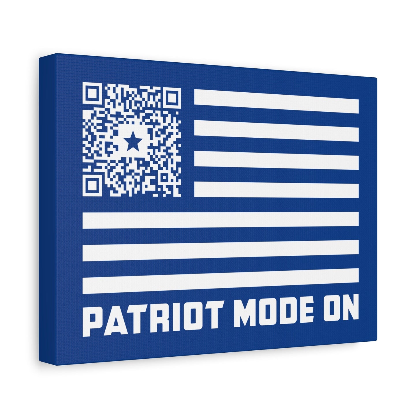 Patriot – Canvas – Dark Blue – Patriot Mode On - QR NATION