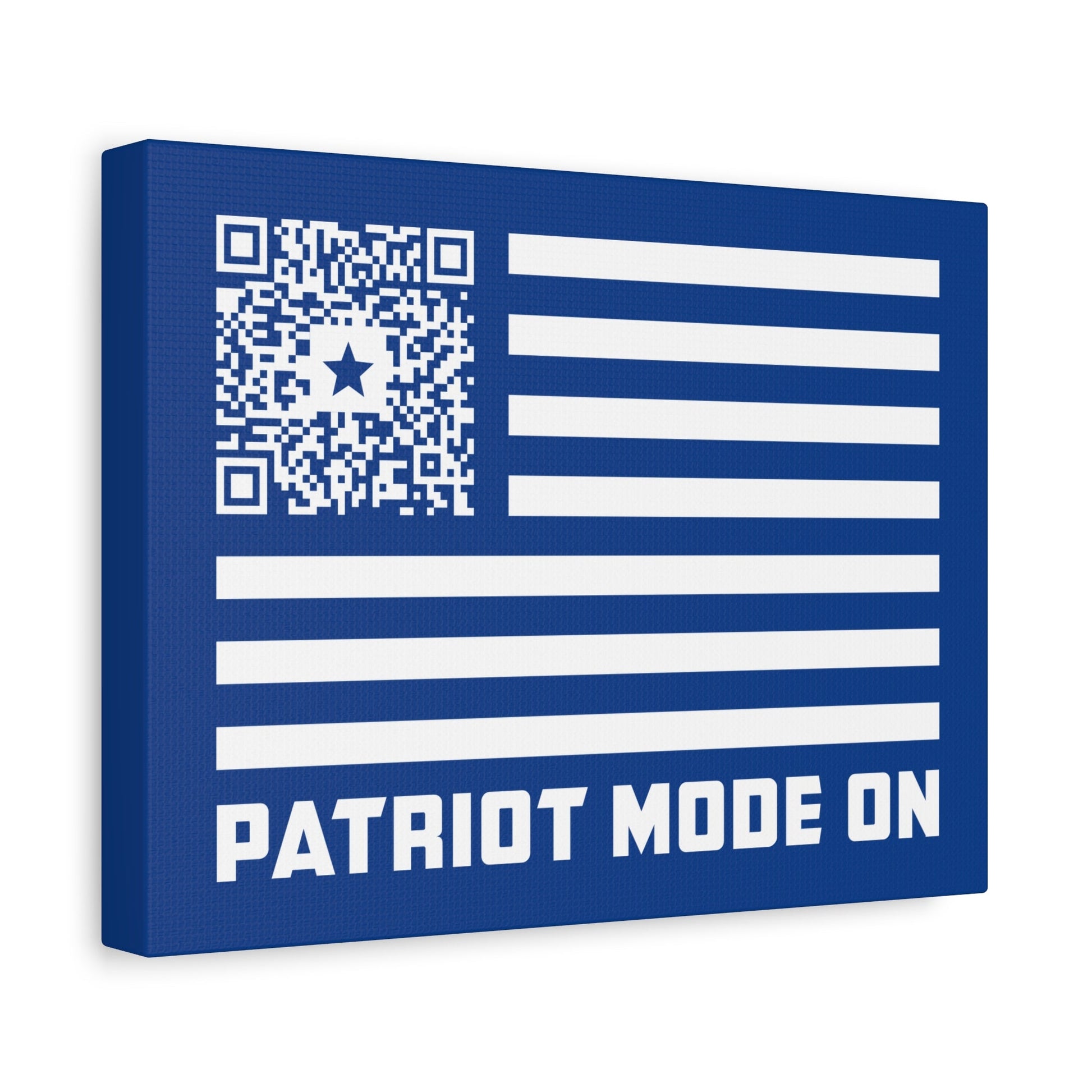 Patriot – Canvas – Dark Blue – Patriot Mode On - QR NATION