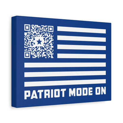 Patriot – Canvas – Dark Blue – Patriot Mode On - QR NATION