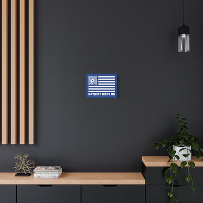 Patriot – Canvas – Dark Blue – Patriot Mode On - QR NATION