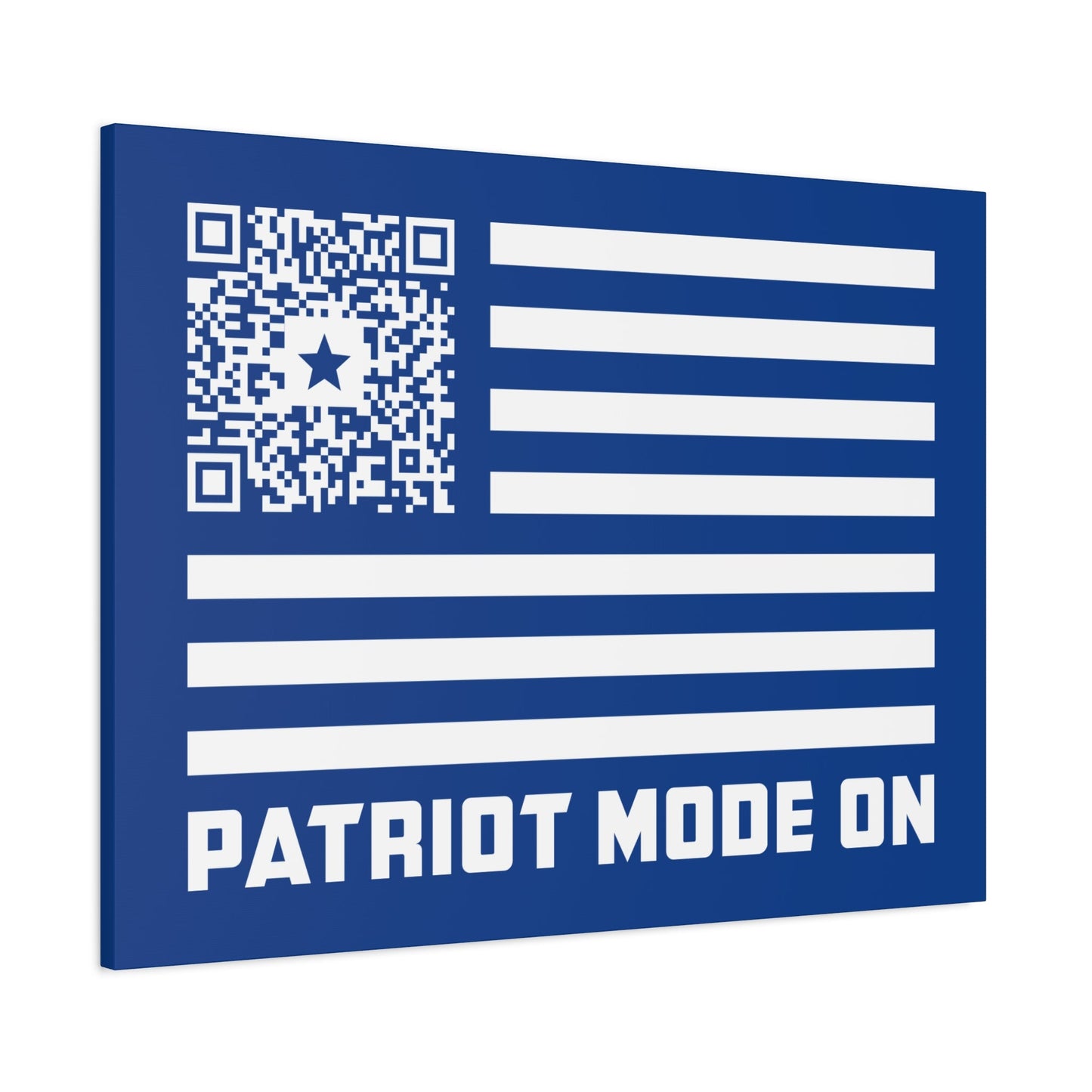 Patriot – Canvas – Dark Blue – Patriot Mode On - QR NATION