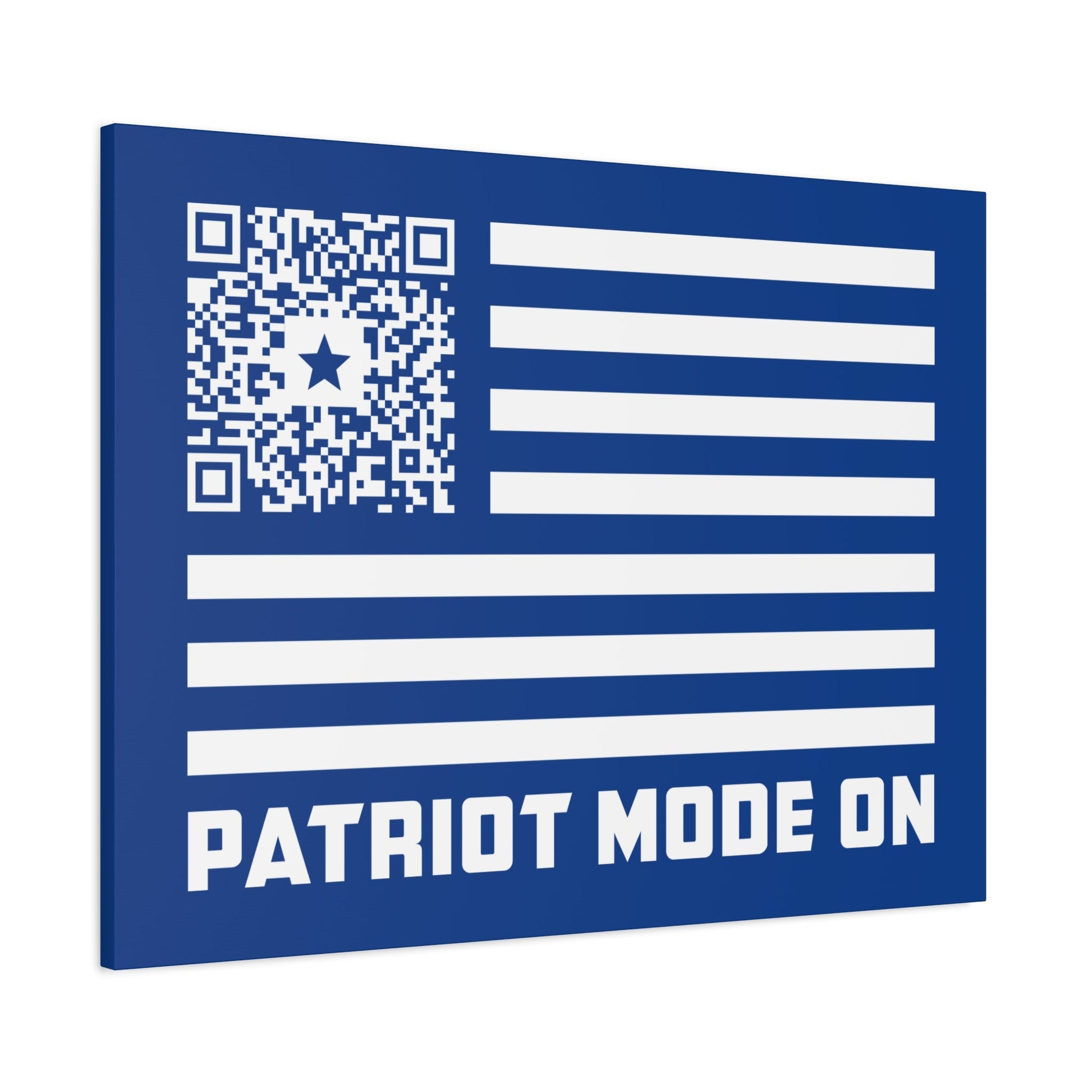 Patriot – Canvas – Dark Blue – Patriot Mode On - QR NATION