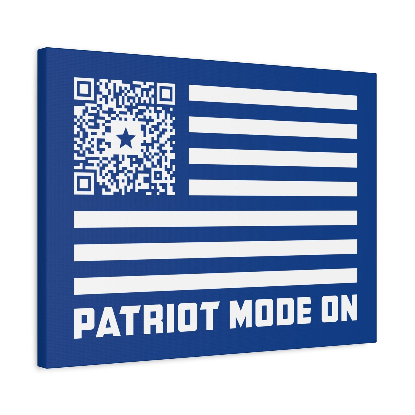 Patriot – Canvas – Dark Blue – Patriot Mode On - QR NATION