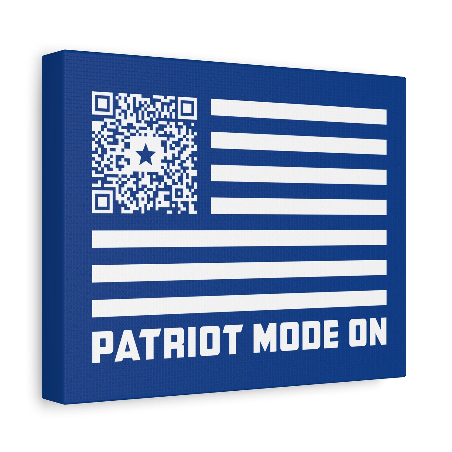 Patriot – Canvas – Dark Blue – Patriot Mode On - QR NATION