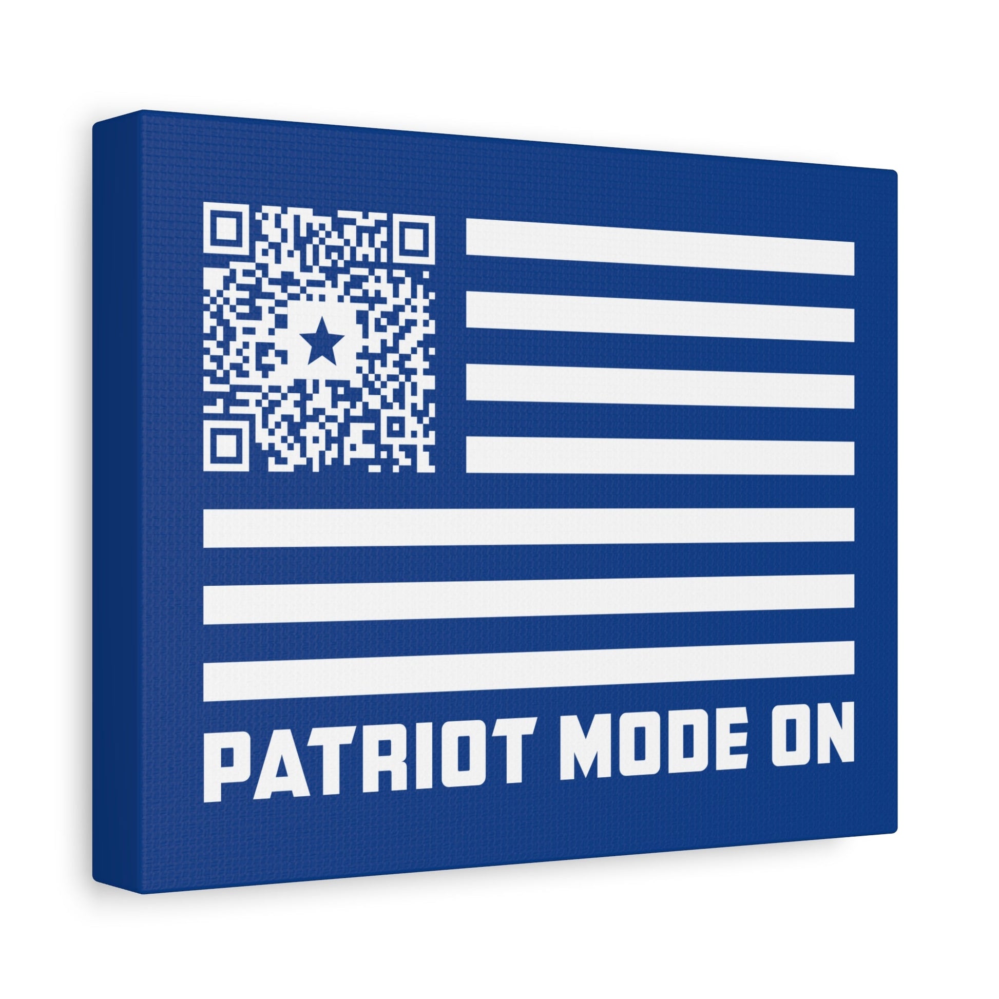 Patriot – Canvas – Dark Blue – Patriot Mode On - QR NATION