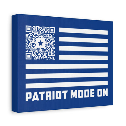 Patriot – Canvas – Dark Blue – Patriot Mode On - QR NATION
