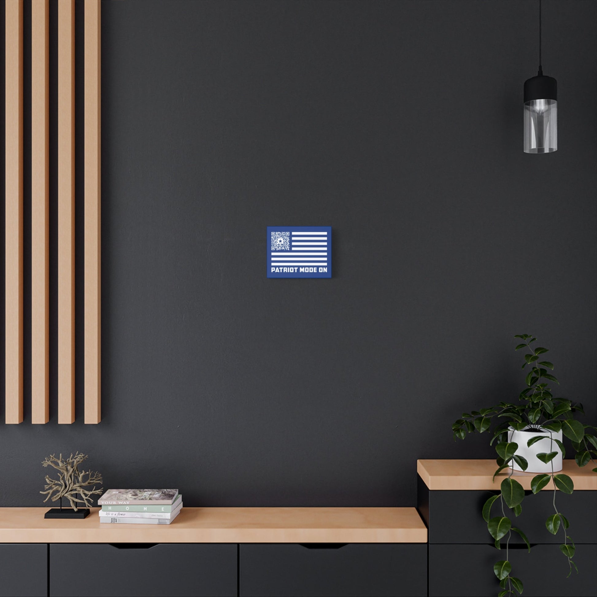 Patriot – Canvas – Dark Blue – Patriot Mode On - QR NATION