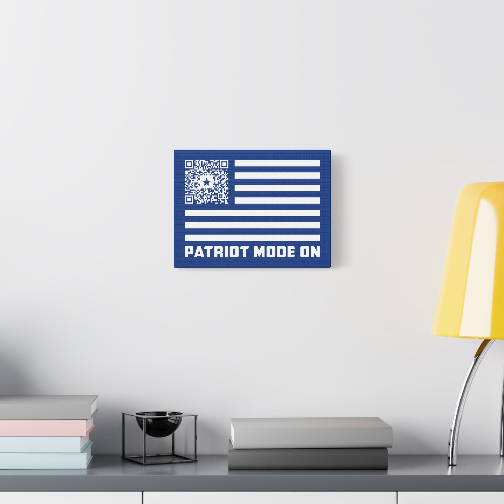 Patriot – Canvas – Dark Blue – Patriot Mode On - QR NATION