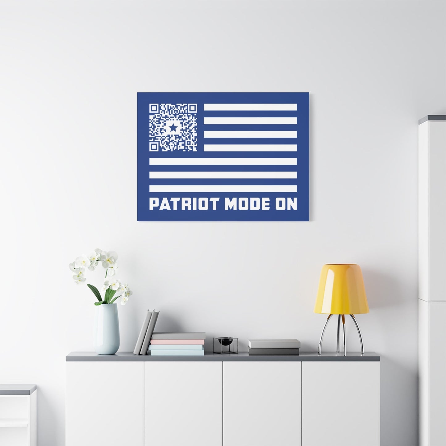 Patriot – Canvas – Dark Blue – Patriot Mode On - QR NATION