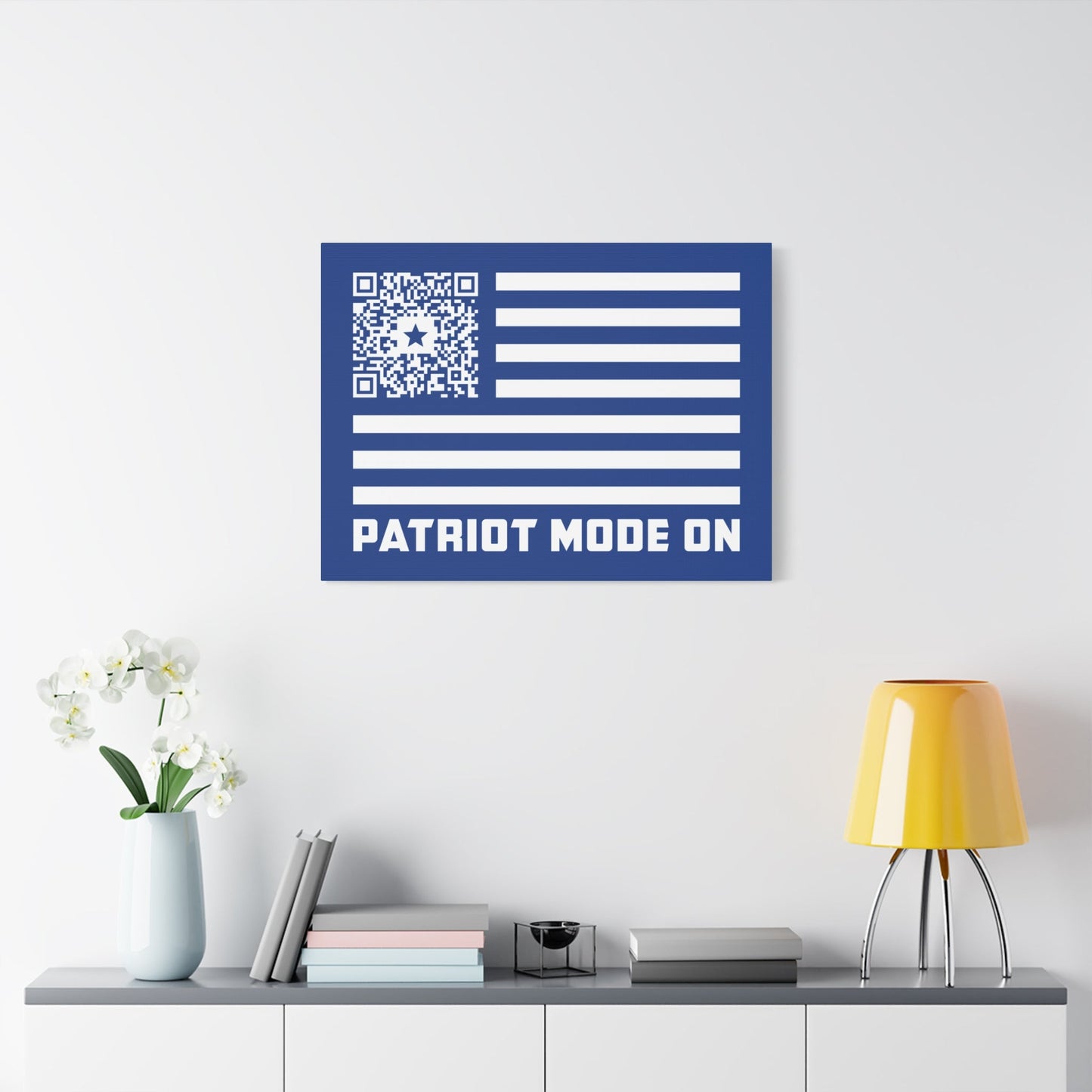 Patriot – Canvas – Dark Blue – Patriot Mode On - QR NATION