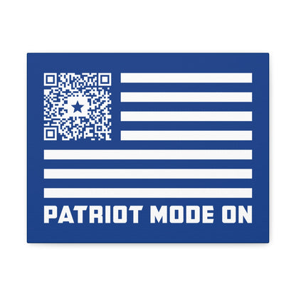 Patriot – Canvas – Dark Blue – Patriot Mode On - QR NATION