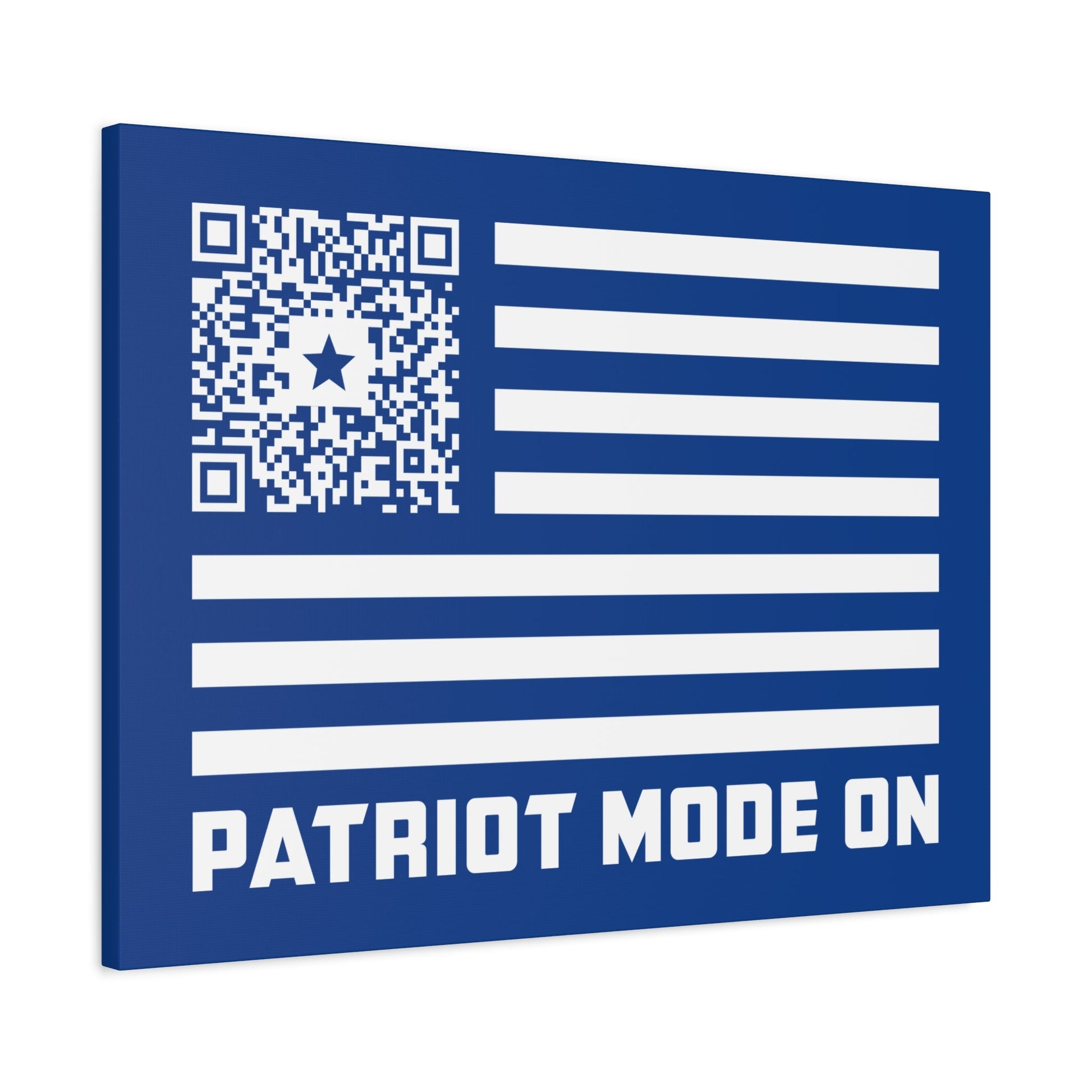 Patriot – Canvas – Dark Blue – Patriot Mode On - QR NATION