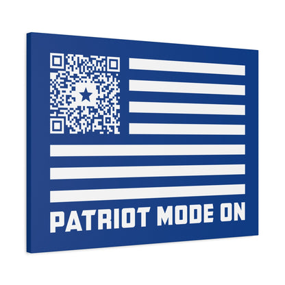 Patriot – Canvas – Dark Blue – Patriot Mode On - QR NATION