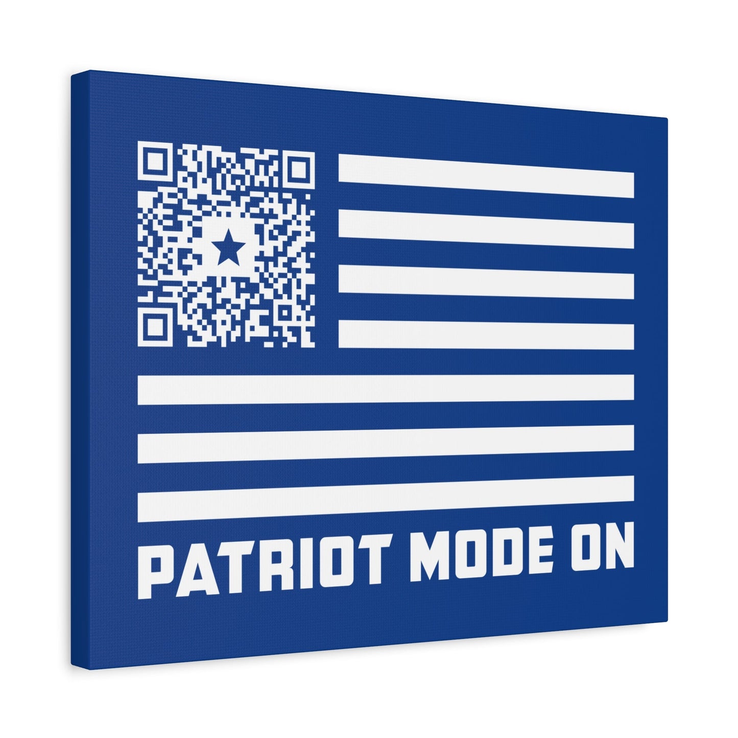 Patriot – Canvas – Dark Blue – Patriot Mode On - QR NATION