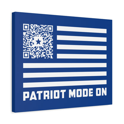 Patriot – Canvas – Dark Blue – Patriot Mode On - QR NATION