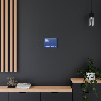 Patriot – Canvas – Dark Blue – Patriot Mode On - QR NATION