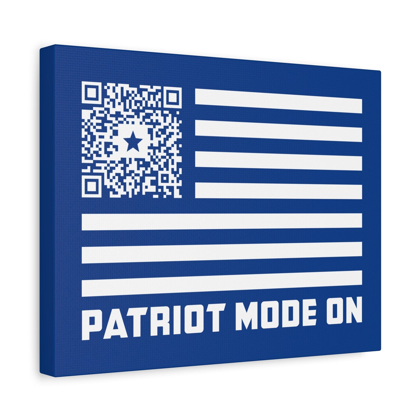 Patriot – Canvas – Dark Blue – Patriot Mode On - QR NATION