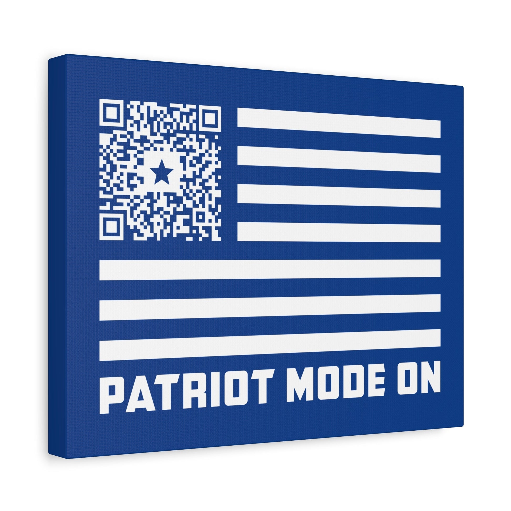 Patriot – Canvas – Dark Blue – Patriot Mode On - QR NATION