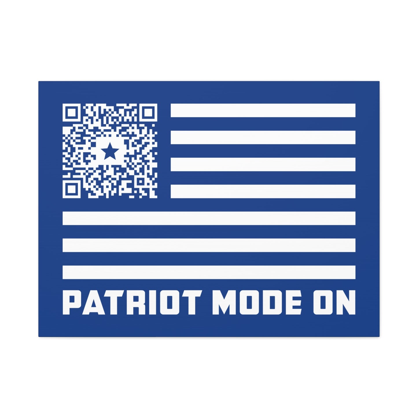 Patriot – Canvas – Dark Blue – Patriot Mode On - QR NATION