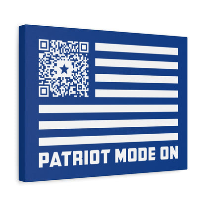 Patriot – Canvas – Dark Blue – Patriot Mode On - QR NATION