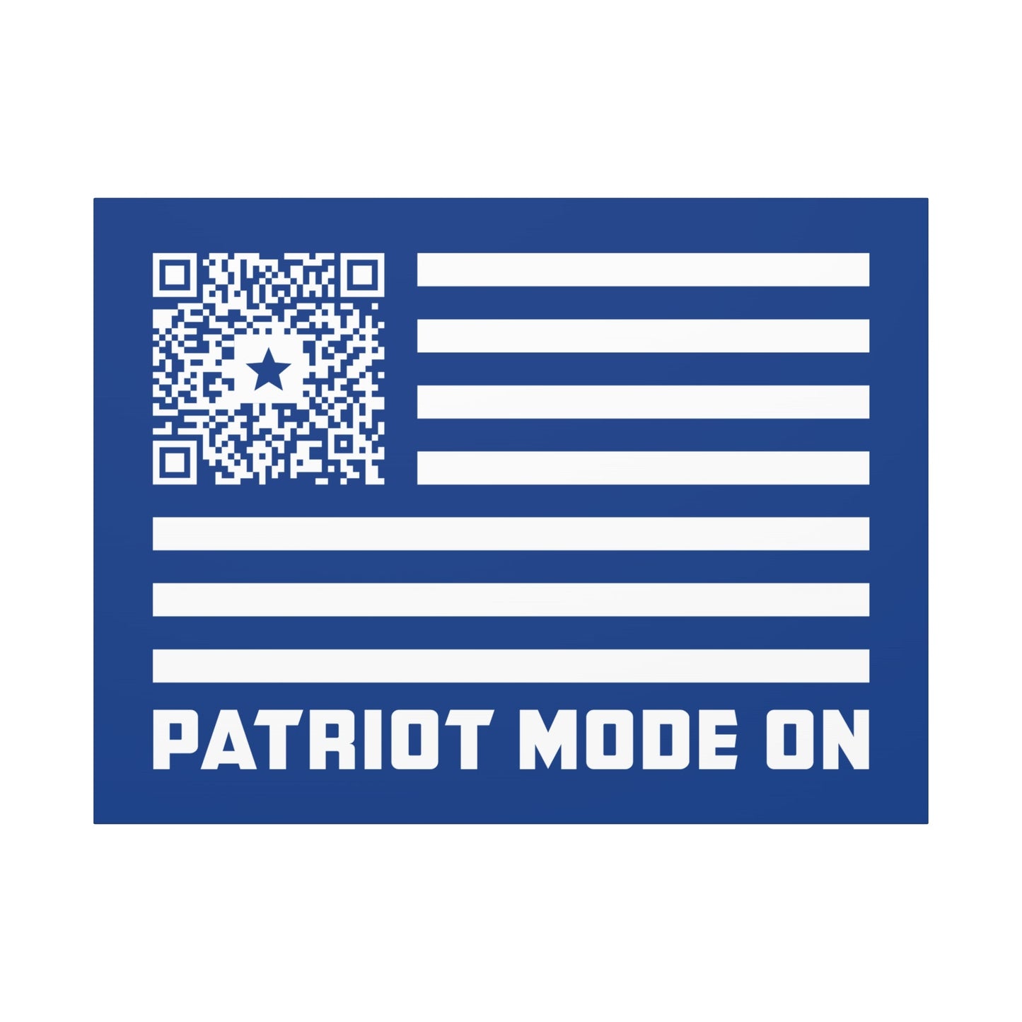 Patriot – Canvas – Dark Blue – Patriot Mode On - QR NATION