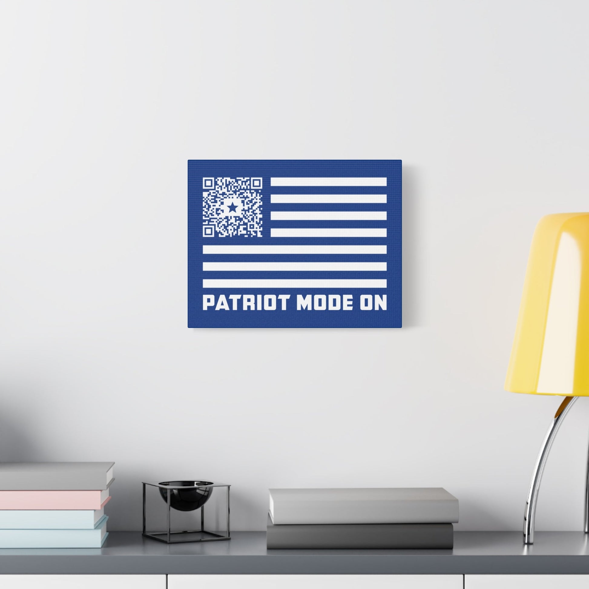 Patriot – Canvas – Dark Blue – Patriot Mode On - QR NATION