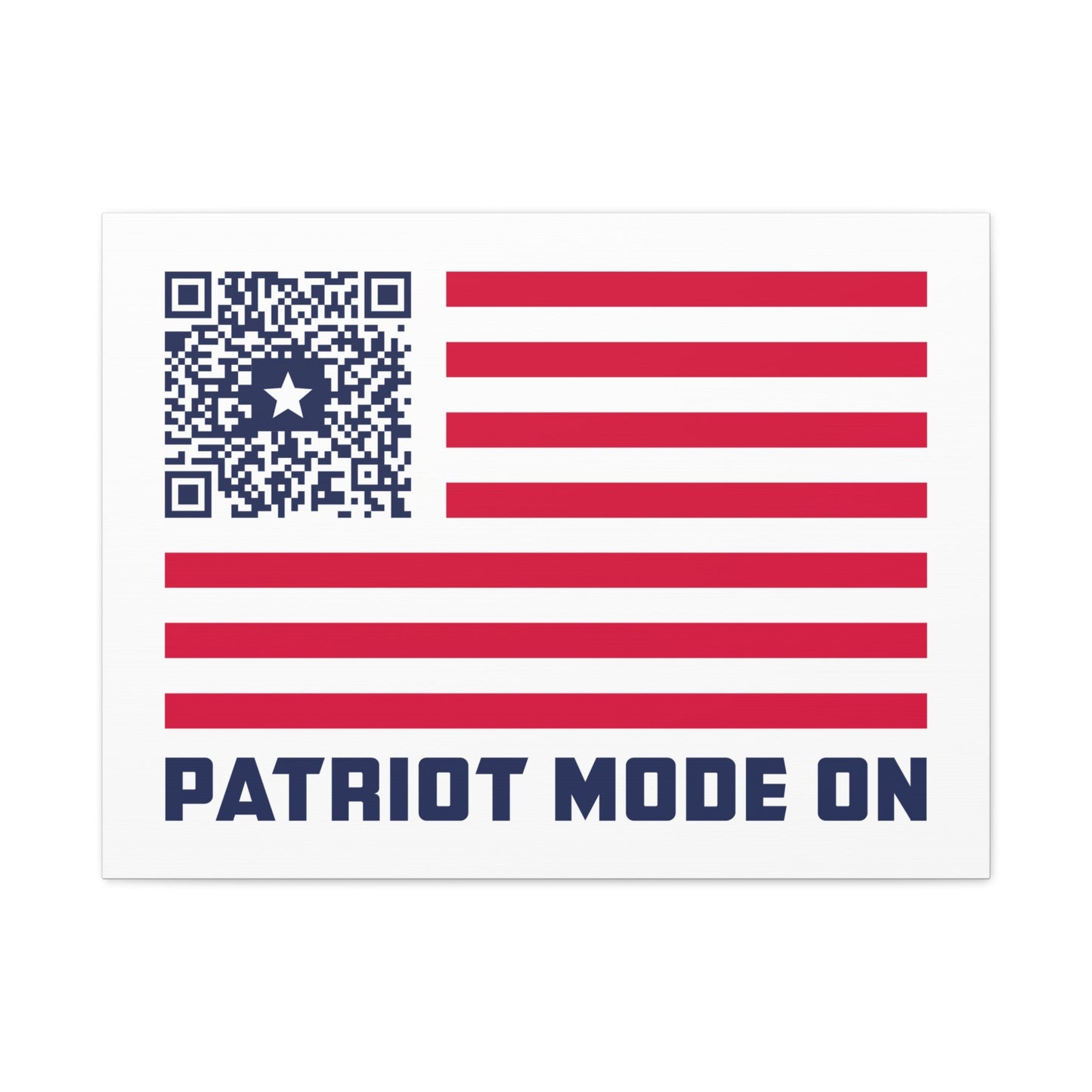 Patriot – Canvas – White – Patriot Mode On - QR NATION