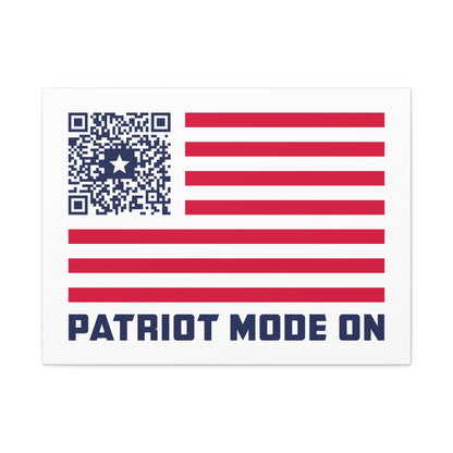 Patriot – Canvas – White – Patriot Mode On - QR NATION