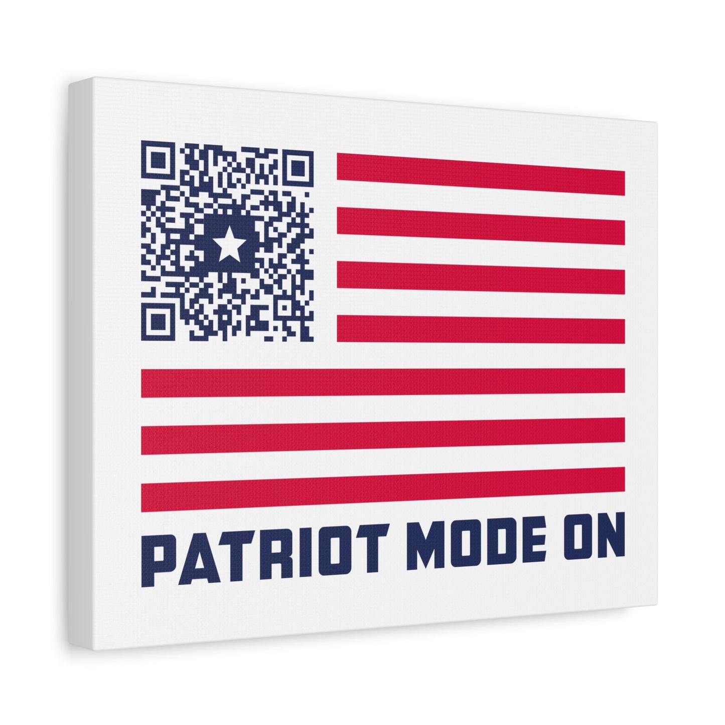 Patriot – Canvas – White – Patriot Mode On - QR NATION