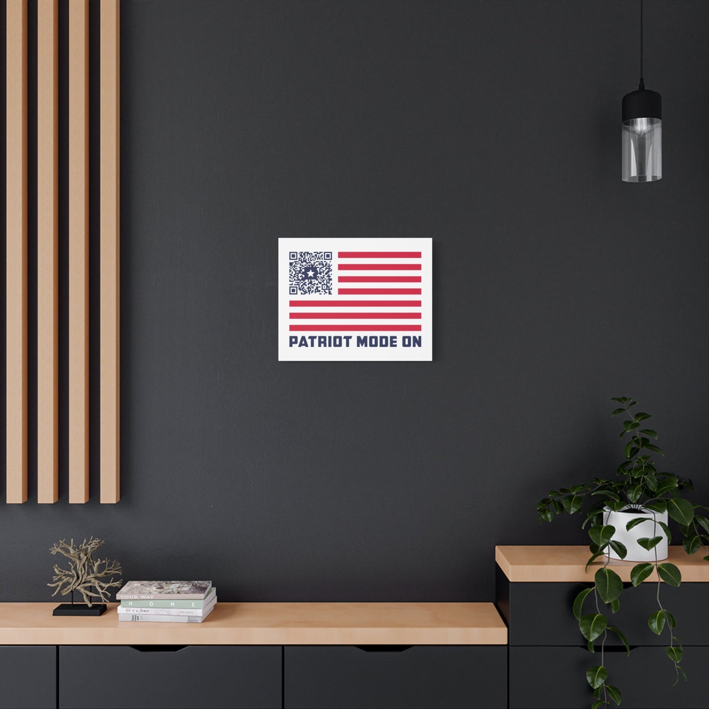 Patriot – Canvas – White – Patriot Mode On - QR NATION
