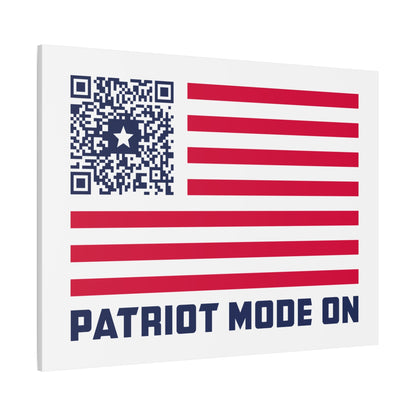 Patriot – Canvas – White – Patriot Mode On - QR NATION