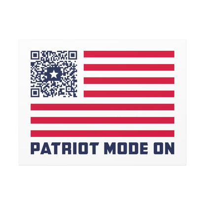 Patriot – Canvas – White – Patriot Mode On - QR NATION