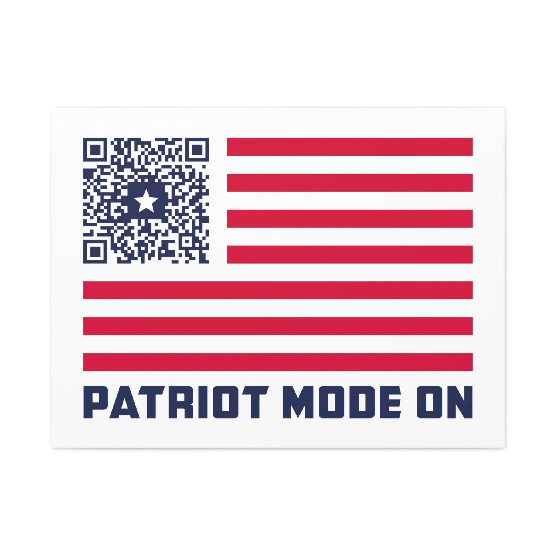 Patriot – Canvas – White – Patriot Mode On - QR NATION