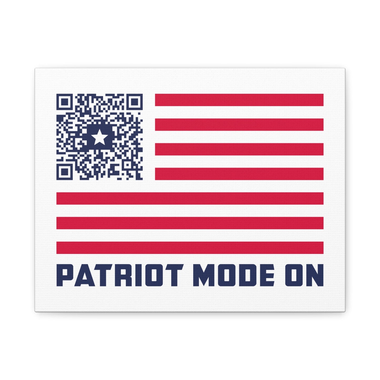 Patriot – Canvas – White – Patriot Mode On - QR NATION
