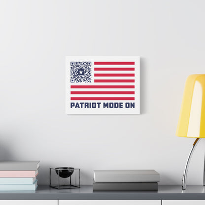 Patriot – Canvas – White – Patriot Mode On - QR NATION