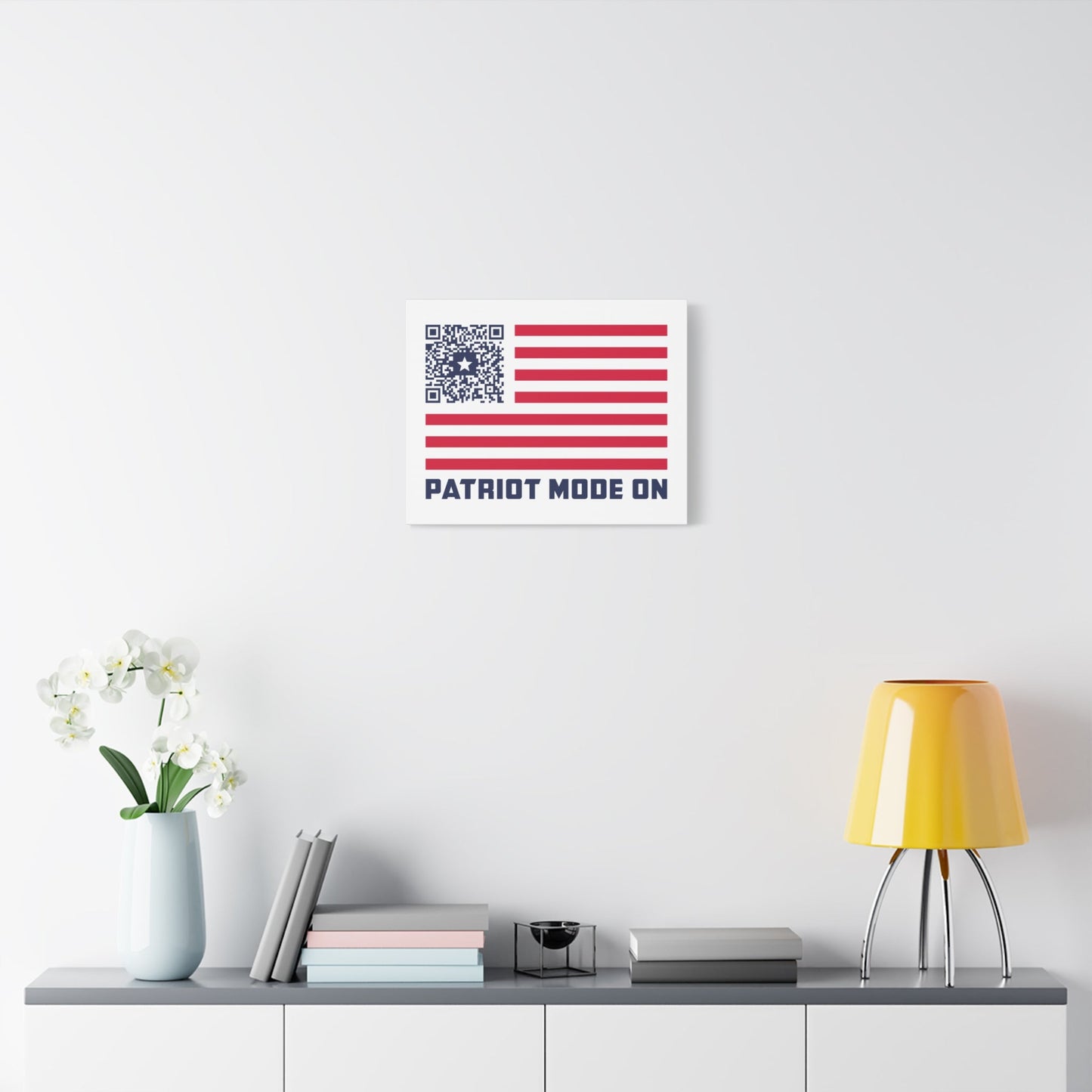 Patriot – Canvas – White – Patriot Mode On - QR NATION