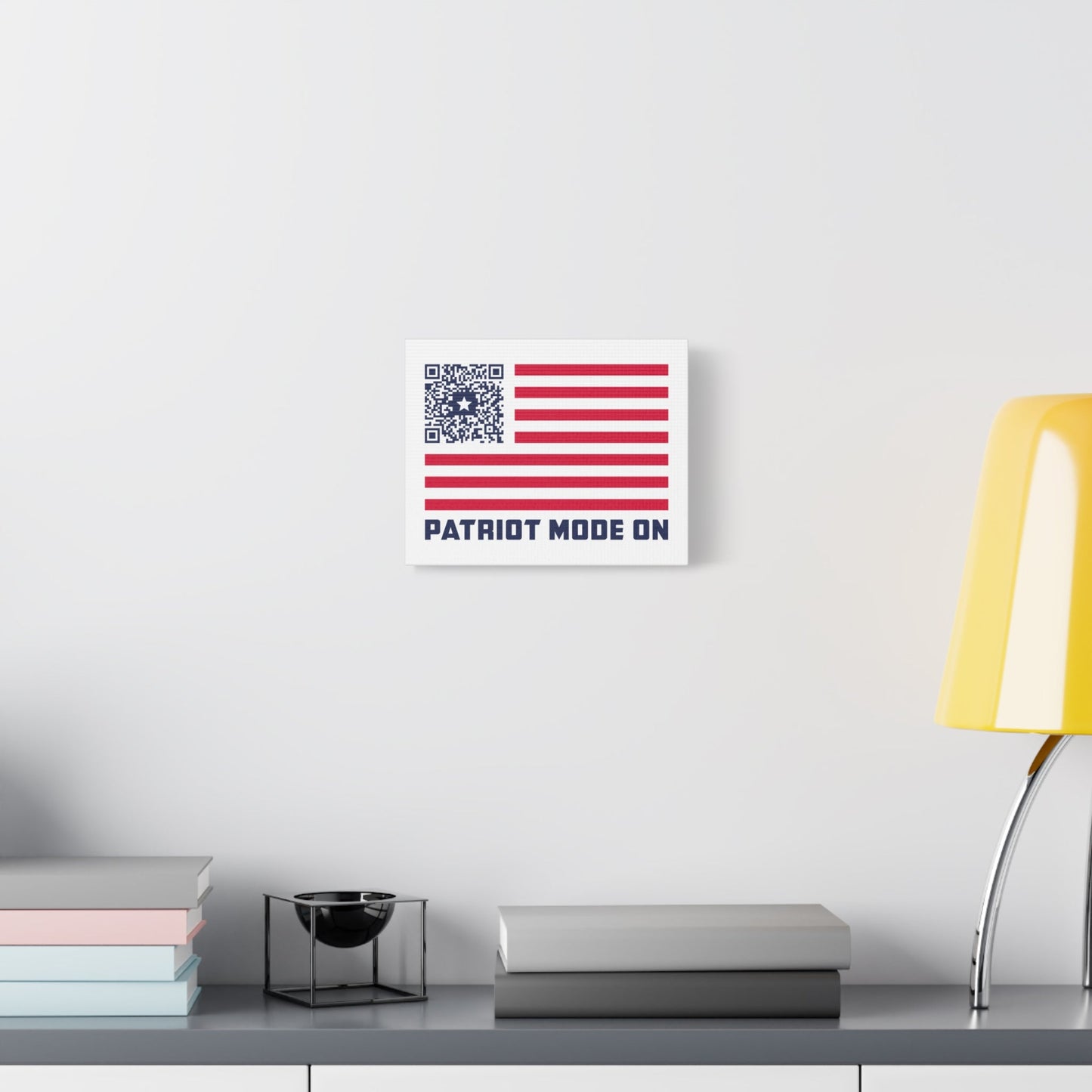 Patriot – Canvas – White – Patriot Mode On - QR NATION