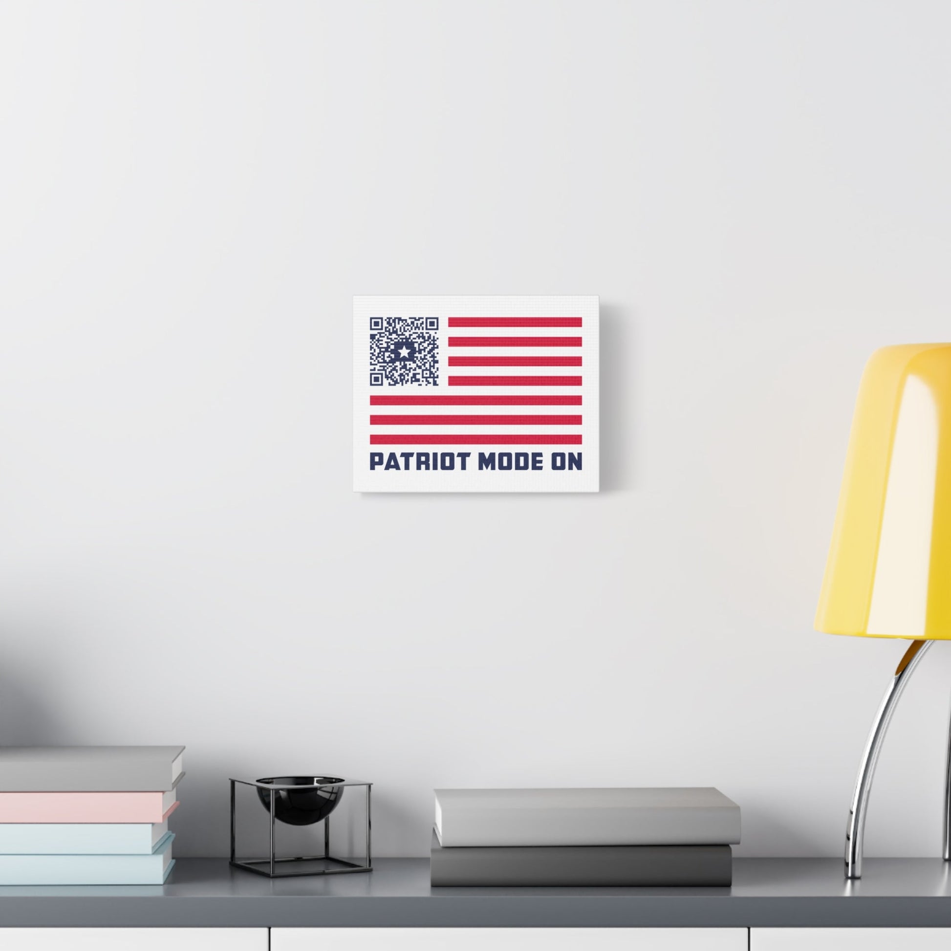 Patriot – Canvas – White – Patriot Mode On - QR NATION