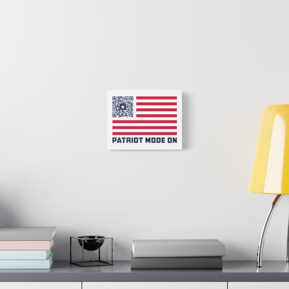 Patriot – Canvas – White – Patriot Mode On - QR NATION