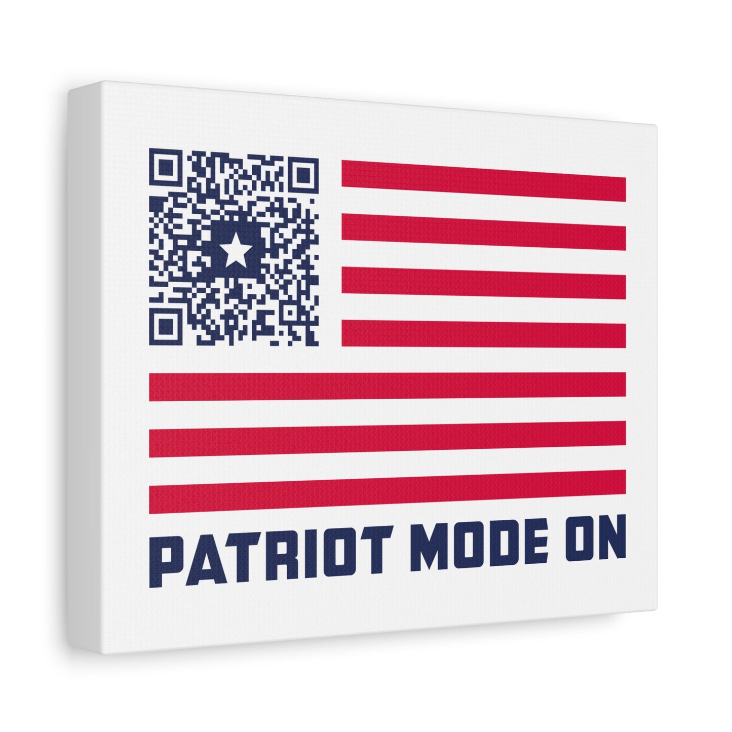 Patriot – Canvas – White – Patriot Mode On - QR NATION