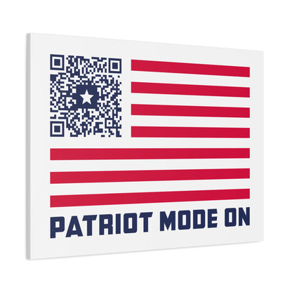 Patriot – Canvas – White – Patriot Mode On - QR NATION