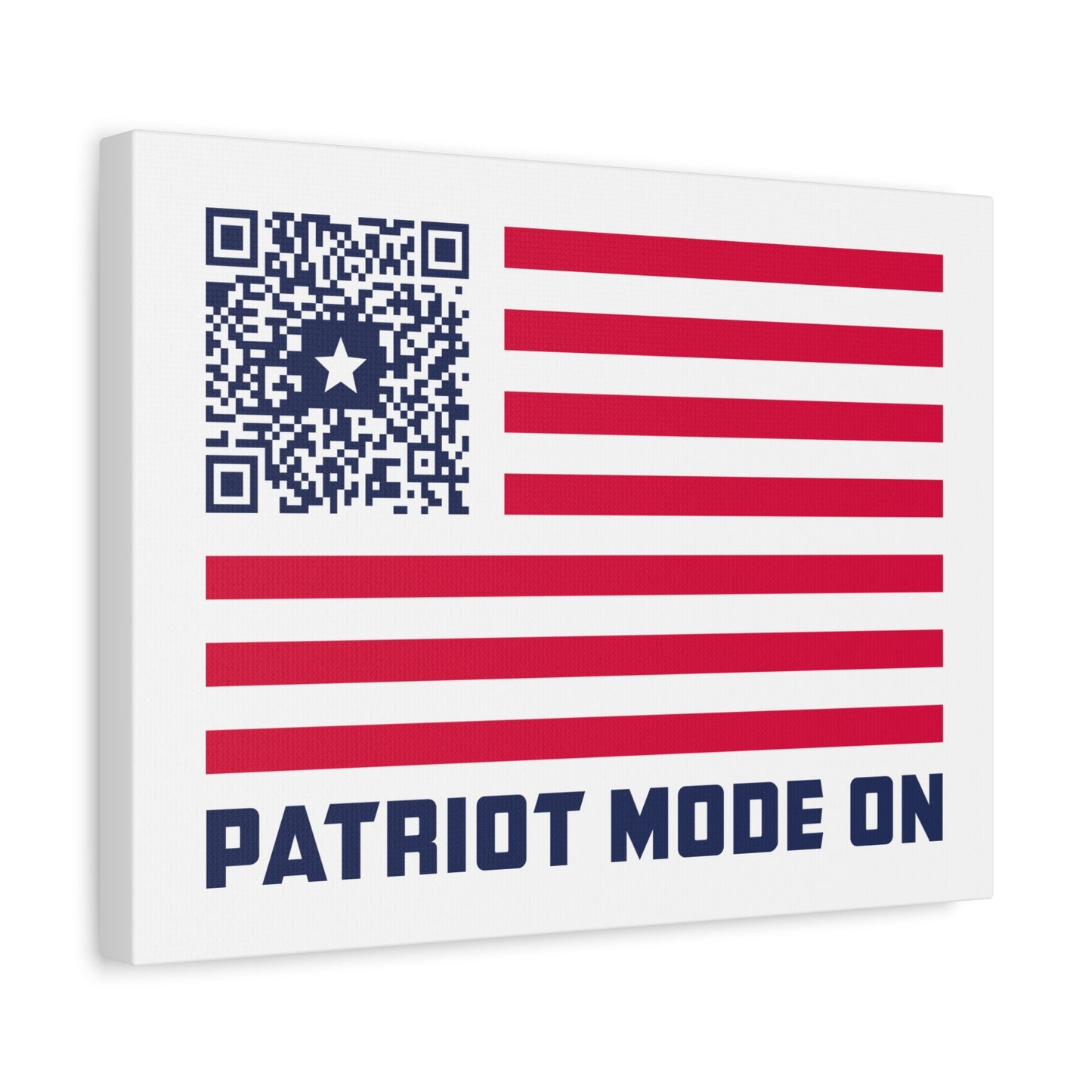 Patriot – Canvas – White – Patriot Mode On - QR NATION