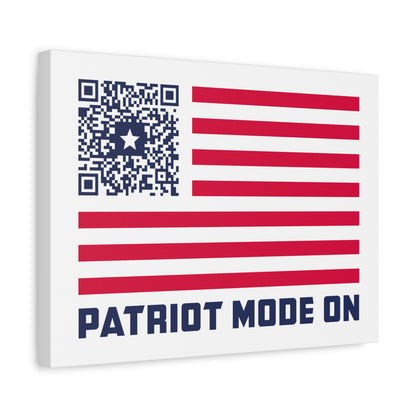 Patriot – Canvas – White – Patriot Mode On - QR NATION