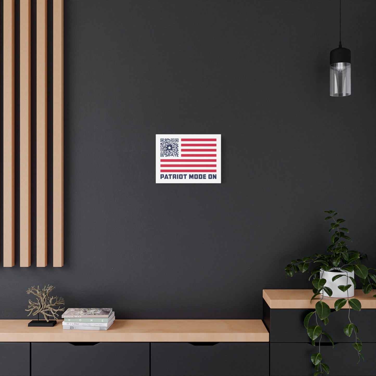 Patriot – Canvas – White – Patriot Mode On - QR NATION