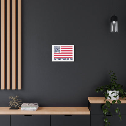 Patriot – Canvas – White – Patriot Mode On - QR NATION