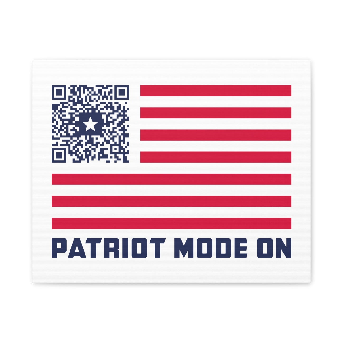 Patriot – Canvas – White – Patriot Mode On - QR NATION