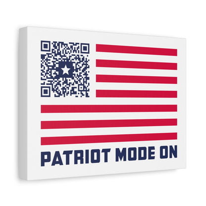 Patriot – Canvas – White – Patriot Mode On - QR NATION