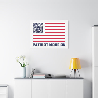 Patriot – Canvas – White – Patriot Mode On - QR NATION