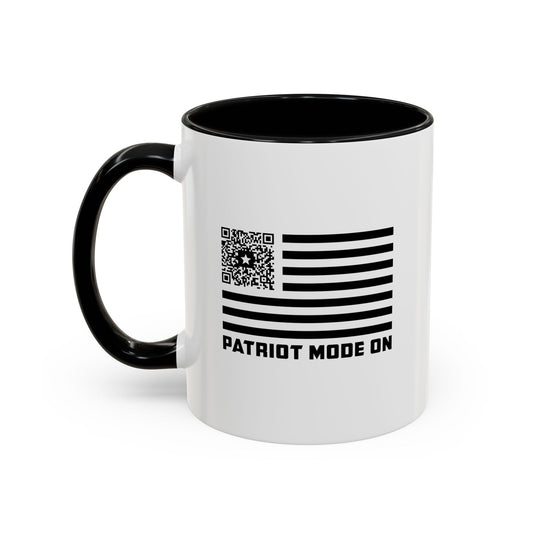 Patriot – Mug – Black – Patriot Mode On - QR NATION
