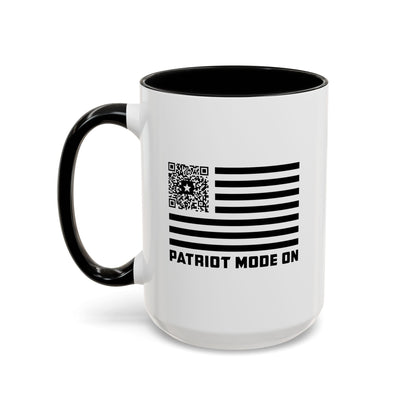 Patriot – Mug – Black – Patriot Mode On - QR NATION